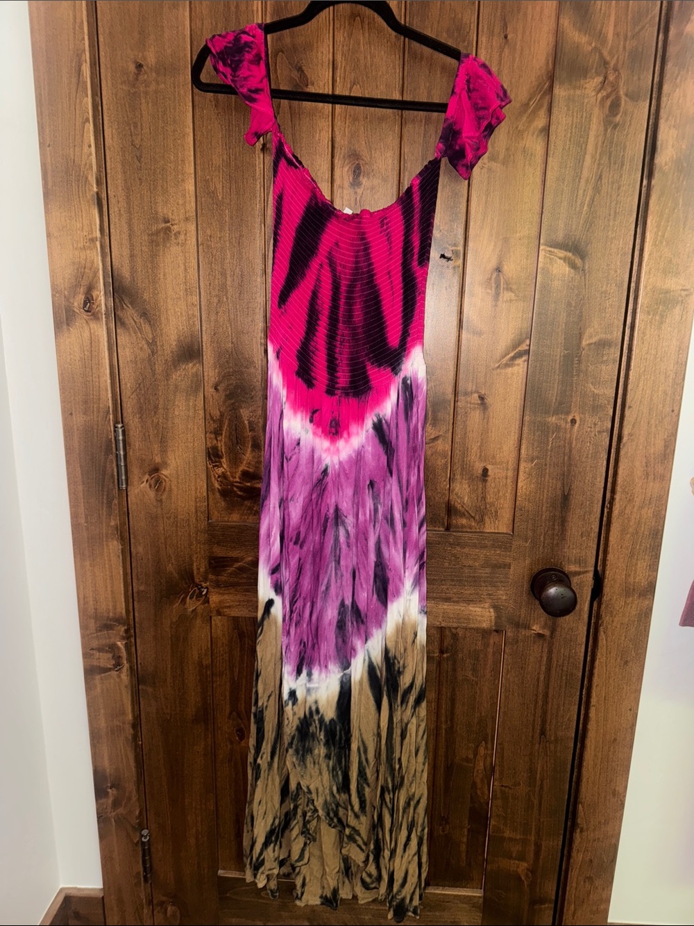 Young Fabulous & Broke Frida smocked off-the-shoulder maxi dress